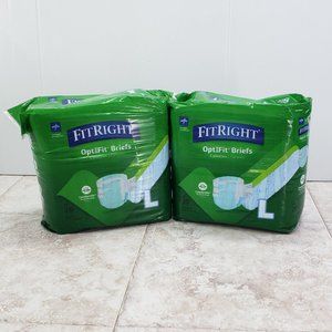 Adult Bundle Lot Comfortair Fitright Medline Optifit Pull Tab Briefs 40 Ct Sz L